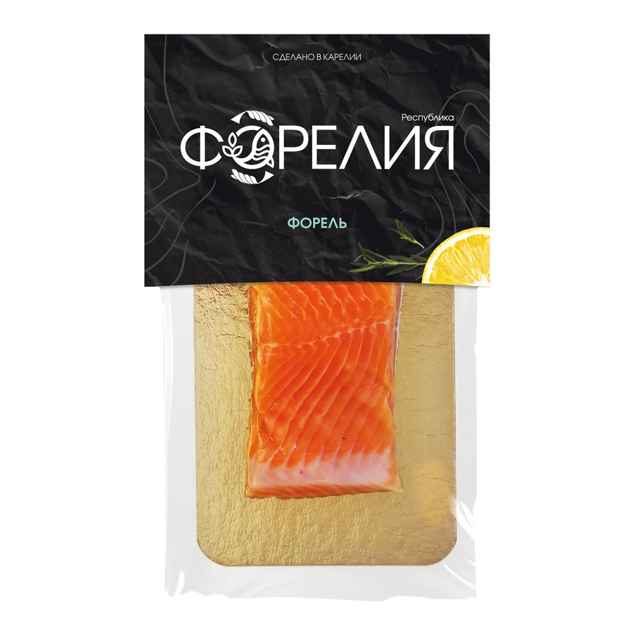Форель филе-кусок на коже слабосолёная, 150 г