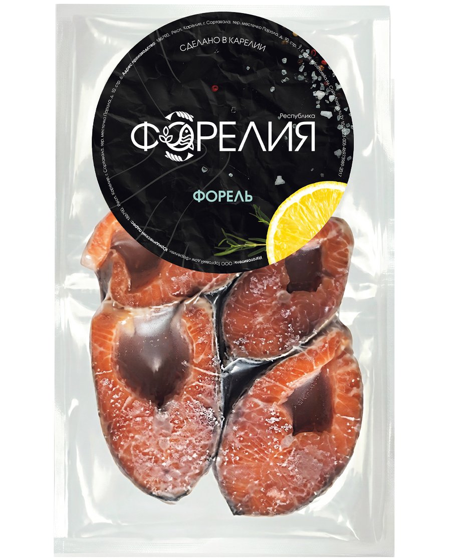 Форель мороженая, стейк